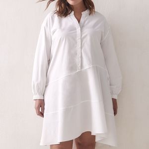 Addition Elle Ruffle Poplin Dress plus size